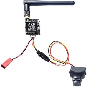 AKK KC04 5.8G 600mW FPV Transmitter with 700TVL 2.8mm 120 Degree Camera for FPV RC Quadcopter