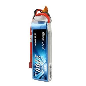 Gens ace 7.4V 2200mAh 2S 45C LiPo Battery Pack Deans Plug for Storm RC Helicopter 450 and More