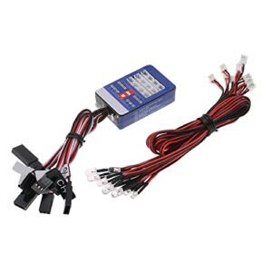 Goolsky 12 LED Lighting System Kit for Yokomo RC Car Drift Models Steering Brake Smart Simulation Flash Lights
