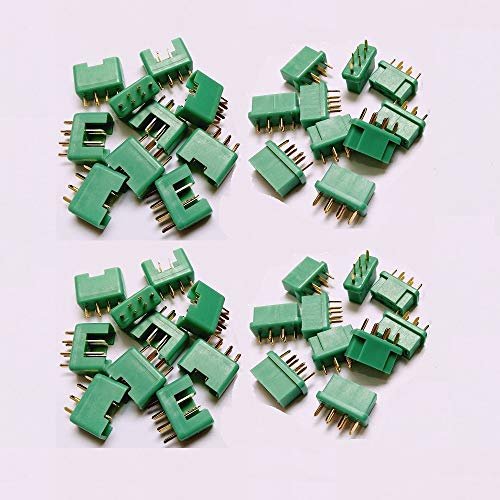 MPX Multiplex Connectors 6 Pin Plug Male and Female Set for RC LiPo Battery ESC Motor 20 Pairs Gold Plated