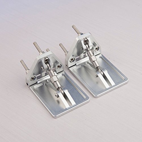 PerfectPlaza RC Boat Trim Tab Placement Aluminum Emulational Adjustable 55mmX38mm Pair RC802