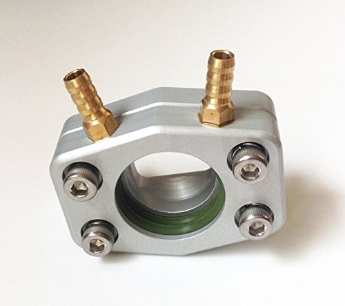 PerfectPlaza Aluminum Water Cooled Flange for 23 26CC Gas Zenoah Engine Best RC Gas Boat Engine RC973
