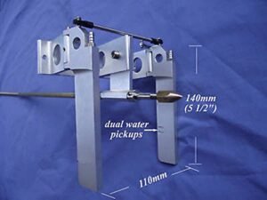 PerfectPlaza 1Set CNC Alu Dual Rudder with 1 4 Flex Cable Set for RC Boat Trailer Cheap RC286