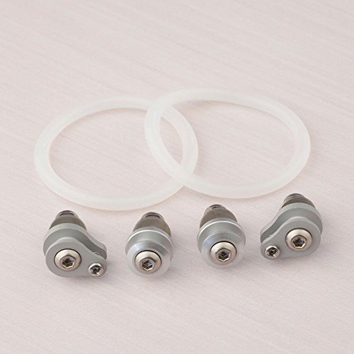 PerfectPlaza O Ring Type Hatch Fastening Clips Cowl Locks Aluminum Hatch Lock for Miss Seattle RC Boat