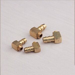 2PCS 90 Degree Brass M6 Threaded Water Nipple for RC Boat RC#152