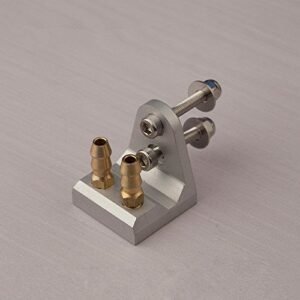 PerfectPlaza Aluminum Dual M5 Water Pick Up Flush Boat Stern Water Mouth for RC Boat RC#1339