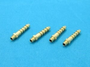 PerfectPlaza 4Pcs Lengthen M4 Threaded Water Nipples Outlets ID3mm OD5mm for RC Thrasher Jet Boat