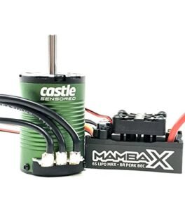 Castle Creations Mamba X SCT Pro Sensored ESC and 1410 3800Kv Motor Combo Black