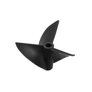 uxcell RC Boat Propeller Sizing 3mm Shaft 3 Vanes 32mm 1.4 P D Fan Shape Plastic Black CW Rotating Propeller Props for RC Boat 1pc