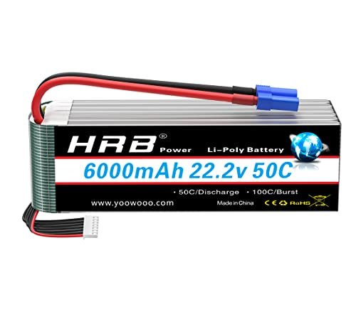 HRB 6S 6000mAh 50C Lipo Battery with EC5 Plug for the Fastest RC Truck Ever