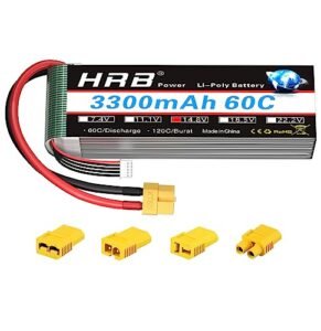HRB 4S 3300mAh 60C 14.8V Lipo Battery Pack with XT60 Plug for Zlin RC Airplane and Other RC Models