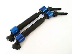 Traxxas Hard Steel Splined CVD Driveshaft Axles 2pcs Compatible with 1/10 RC Truck Paddle Tires Models E Revo Summit E Maxx T Maxx 5451X