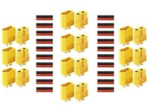 LingSY 10 Pairs XT60 Connectors Male Female Bullet Plugs for Top 10 Best RC Crawlers Lipo Battery
