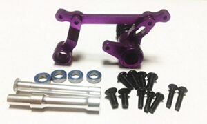 HPI Savage 4.6 Nitro RC Truck Aluminum Alloy Steering Assembly Servo Saver Purple Upgrade Part 85058