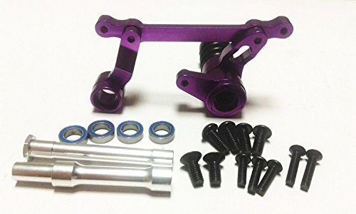 HPI Savage 4.6 Nitro RC Truck Aluminum Alloy Steering Assembly Servo Saver Purple Upgrade Part 85058