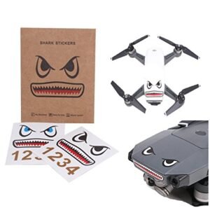 Darkhorse RC Engine Design Sticker Decal Skin for DJI Drones Including Neo Mini 4 Pro Avata 2 Air 3 Mavic 3 Pro Mini 3 Pro Air 2s Mini 2 FPV