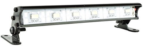 Apex RC Products 6 LED 105mm Aluminum Light Bar for Horizon ECX Ruckus RC Truck and Other 1/10 Scale Models