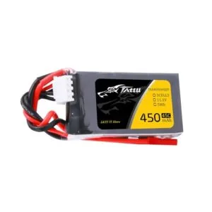 TATTU 11.1V 450mAh 3S LiPo Battery Pack 45C with JST Plug for Small Size FPV E-flite Blade 180 CFX Torrent 110 Baby Hawk Micro 2