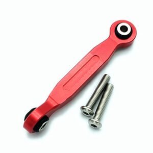 Aluminum Servo Steering Linkage Tie Rod 46MM Red Upgrade Part for Traxxas 1/5 XMAXX RC Trucks 7747 1/10 MAXX 8947
