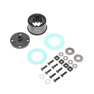 Losi 1 14 RC Tractor Trucks Aluminum Diff Housing Set LOS252066 for DBXL E Electric Car and Truck Replacement Parts
