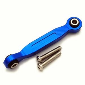 Aluminum Servo Steering Linkage Tie Rod 46MM for RC Plane Servo Linkage Traxxas 1/5 XMAXX 7747 1/10 MAXX 8947 Blue