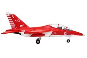 FMS Half Scale RC Jet Yak 130 V2 Red Super Scale RC Airplane 70mm EDF 6S PNP No Radio Battery Charger
