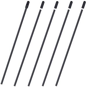 HobbyPark 5PCS Plastic Antenna Tube with Cap Black for Quadcopter RC Remote Control Vehicles FPV Drone Multicopters Boats 2.4G Receiver