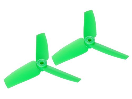 MICROHELI Plastic 3 Blade Propeller 65mm Tail Blade Green for RC Ford F 150 Body Compatible with Blade 130 S and 150 S