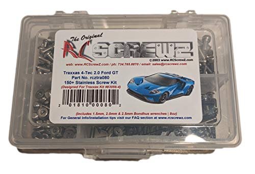 Traxxas RCScrewZ Stainless Steel Screw Kit for RC Ford F350 Body 150+ Pieces