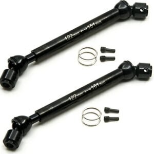 QUE T 2 Pcs Steel Drive Shafts 122 151mm for 1 10 Axial Wraith SCX10 Dingo D90 RC Crawler Car Perfect for Painted RC Car Bodies