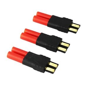 OliYin 3pcs TRX Male to HXT 4.0 mm Connector Adapter for RC