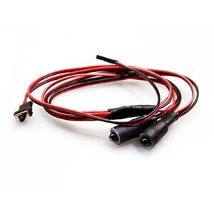 QUE T 10mm 2 LEDs Angel Eyes Demon Eyes LED Headlight Back Light for 1 10 Demon RC Car Model Crawler Cars Red Yellow