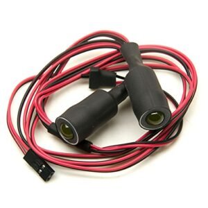 Que T 2Leds Angel Eyes Demon Eyes LED Headlight Back Light for Capo RC Cars 1/10 Scale Model Crawler Purple Yellow 13MM