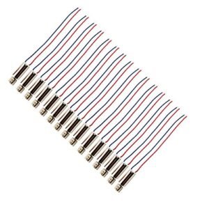BestTong DC 1.5V 3V 3.7V 8000RPM to 9500RPM Vibration Micro Coreless Brushed Motors 6mm x 12mm Pack of 15 Types of RC Motors