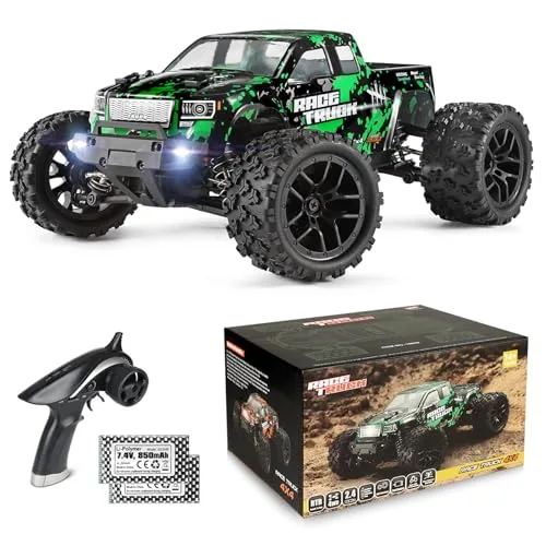 HAIBOXING 1/18 Scale 4x4 Electric RC Car 18859 High Speed 36 KPH 4WD Off Road Truck with 2 4 GHz Remote Control and Two Rechargeable Batteries