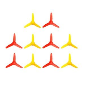 EUDAX 2mm Shaft RC Boat Propeller Shaft Seal with 3 Vanes 80mm Fan Shape for DIY Airplane and Science Toys