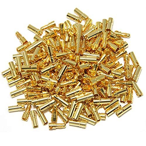 ShareGoo 20 Pairs 3.5mm Male Female Gold Banana Plug Bullet Connector for RC Battery ESC Motor with Lipo Battery Strap Inspired by RC Sproul Quotes