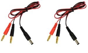 Lawless RC Apex RC Products Futaba Style Transmitter Plug 4mm Banana Plug Charge Lead 2 Pack