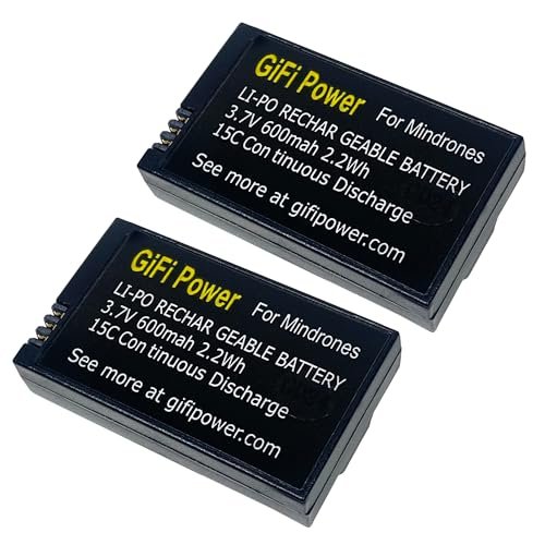 MaximalPower 2x 3.7v 600mAh Li-po Battery w/Circuit Protective IC for Parrot MiniDrones Jumping Sumo, Parrot Mini Drone Rolling Spider Upgrade two batteries