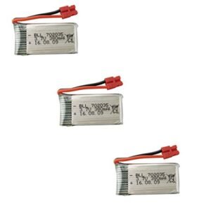 Sea Jump 3PCS 3.7V 380mAh Li Battery for SYMA X5A1 X15 X15C X15W Remote Control Helicopter Aircraft Parts Quadcopter