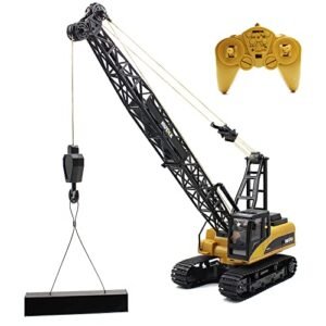 Fistone 1 14 Scale RC Crane Truck Die Cast Model with Remote Control for Construction Toy Enthusiasts
