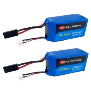 MaximalPower 2600mAh LiPo Replacement Battery for Parrot AR Drone 2.0 and 1.0 Quadcopter 2 Pack