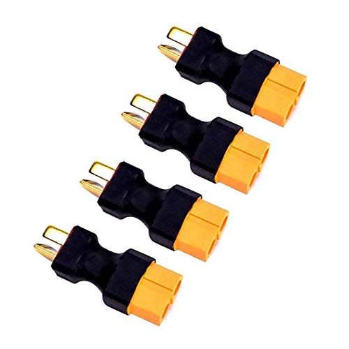 Maisto RC Battery XT60 Female to T Plug Male Connector Adapter 4PCS Wireless RC LiPo NiMH Battery ESC Connector