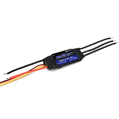 ZTW 30A ESC with 5V 2A BEC Output for RC Airplane Wing Rubber Bands Fixed Wing 2 4S LIPO