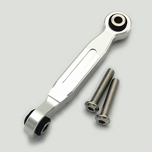 Traxxas Aluminum Servo Steering Linkage Tie Rod 46MM Silver Upgrade for 1/5 XMAXX 7747 and 1/10 MAXX 8947 RC Airplane Servo Linkage