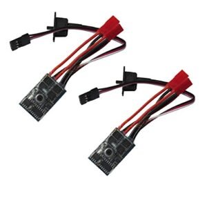 Powerday 10A Brushed Motor Speed Controller for Tamoil RC Boat Car and Tank with Brake 2pcs