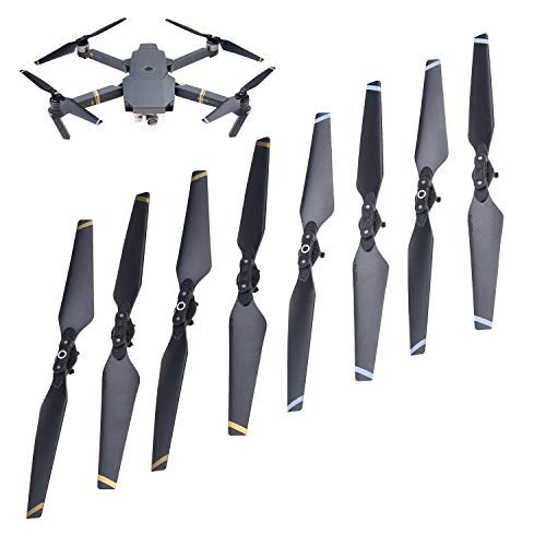 CamKix Propellers for DJI Mavic Pro 2 Sets 8 Blades Black Quick Release Foldable Wings RC Flight Simulator Essential Accessory