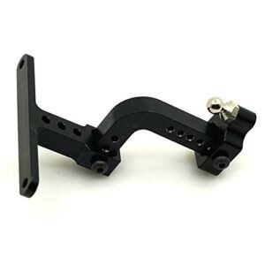 G172 RC Car Aluminum Adjustable Drop Hitch Receiver for 1 10 Axial SCX10 Model Crawler Black