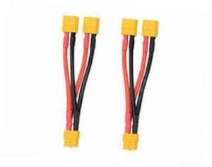 FLY RC XT60 Parallel Battery Connector Cable Extension Y Splitter for DJI Phantom RC Mode Helicopter Quadcopter 2 Pack