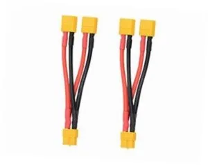 FLY RC XT60 Parallel Battery Connector Cable Extension Y Splitter for DJI Phantom RC Mode Helicopter Quadcopter 2 Pack